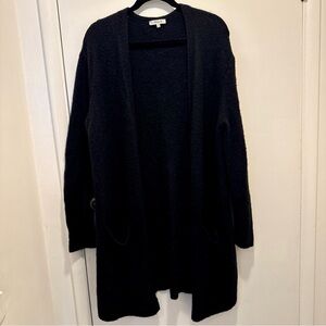 Madewell Women's Black Open-Front Cardigan